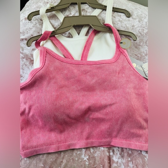 🍁2pk Harmony Balance Ribbed Sports Bras - Picture 1 of 5